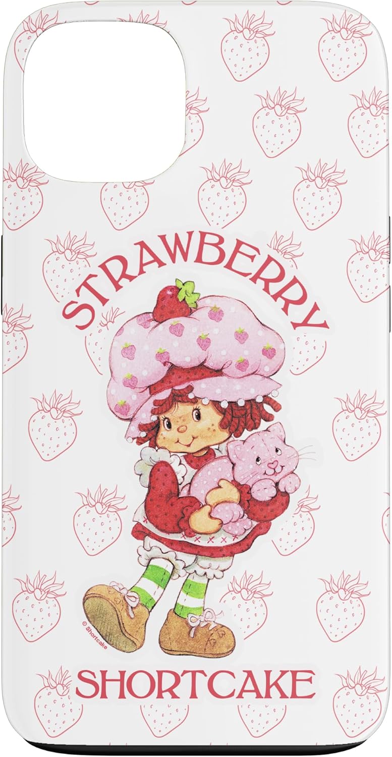 Strawberry Shortcake Cutie Vintage Strawberries Pattern Case for iPhone 14