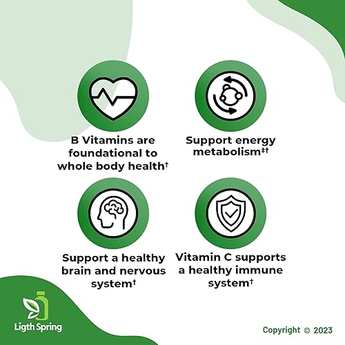 Miniatura 7 de Super B-Complex con C, 460 tabletas con vitaminas y minerales exclusivos de la A a la Z - Guía de mejor luz y primavera (2 artículos)