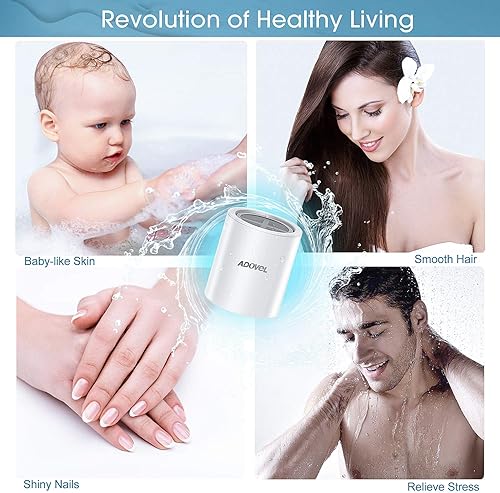 Miniatura 4 de ADOVEL Cartucho de repuesto universal para filtro de ducha, 15 etapas, alto rendimiento, con KDF eficaz, vitamina C, eliminación de cloro, metales