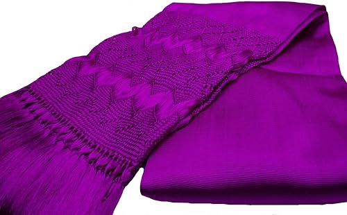 Miniatura 2 de Rebozo mexicano hecho a mano Santa María del Río