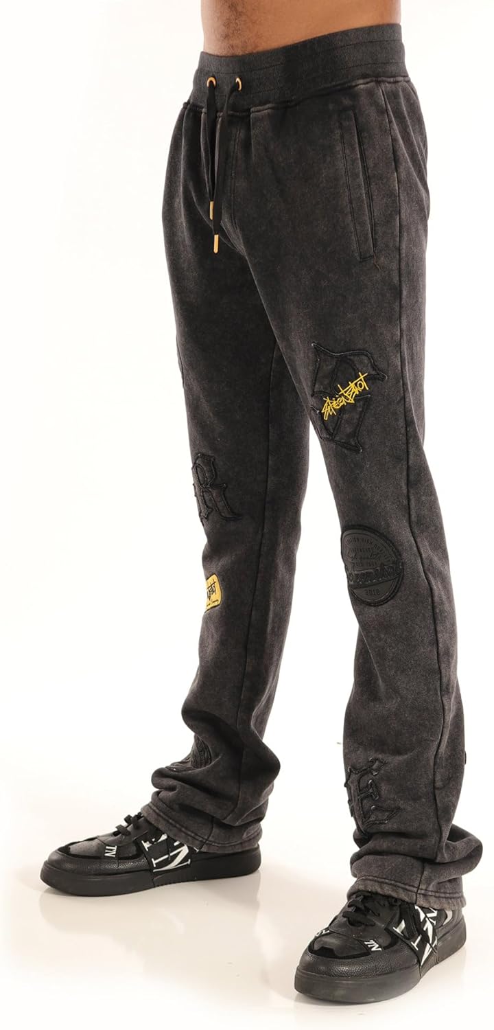 SCREENSHOT-Fleece Pants 4202 Mens Streetwear Urban Fit Fleece Pants - Street Fashion Sweatpants Ribbed Wasteband