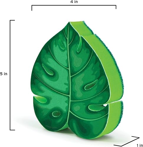 Miniatura 3 de Genuine Fred, House Plant, esponja de cocina Monstera Leaf, multicolor