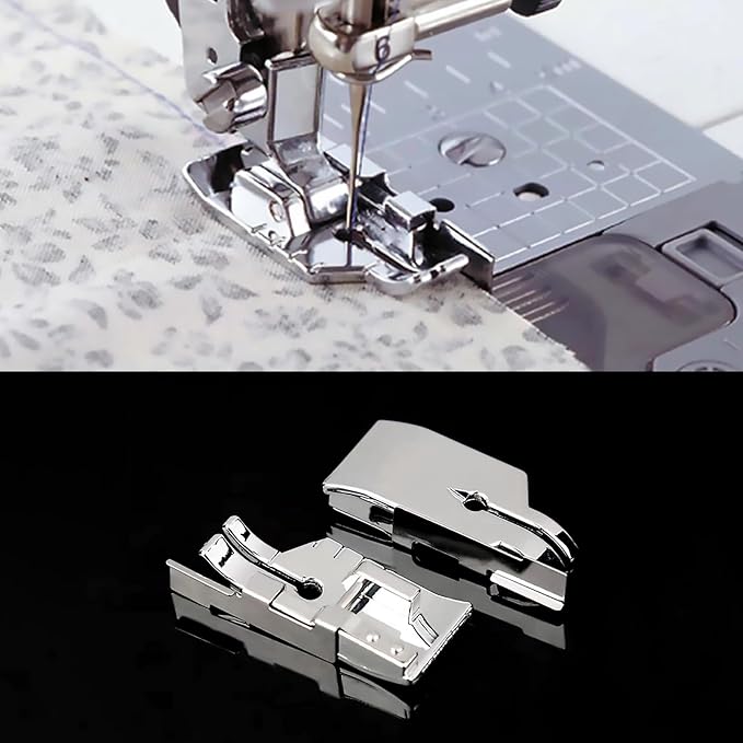 Prensatelas para máquina de coser 1/4 pulgada TISEKER juego 4 piezas miniatura 3