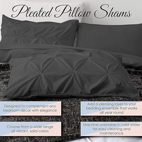 Miniatura 10 de Cotton Metrics - Juego de 2 fundas de almohada cuadradas europeas de alta calidad, color gris, 600 hilos, 100% algodón orgánico, fundas de almohada