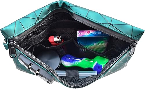 Miniatura 8 de Bolsas a prueba de olores con cerradura de combinación, contenedor de bolsa a prueba de olores, 6 x 9 pulgadas, bolsa a prueba de olores para