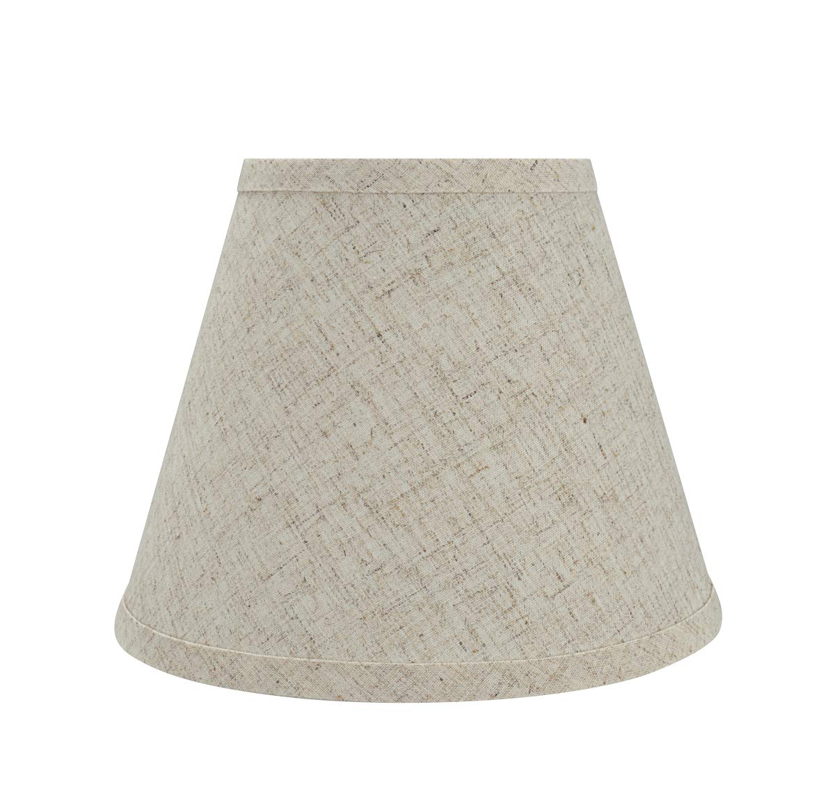 32426 Transitional Hardback Empire Shaped Spider Construction Lamp Shade in Beige, 9" Wide (5" x 9" x 7")
