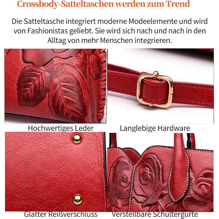 Borsa Donna BUKESIYI In Pelle PU - Tote, Spalla O A Tracolla Elegante E Capiente, Modello CCIT77312 - Foto 10