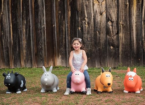 Miniatura 3 de Caballo naranja inflable galardonado con bomba