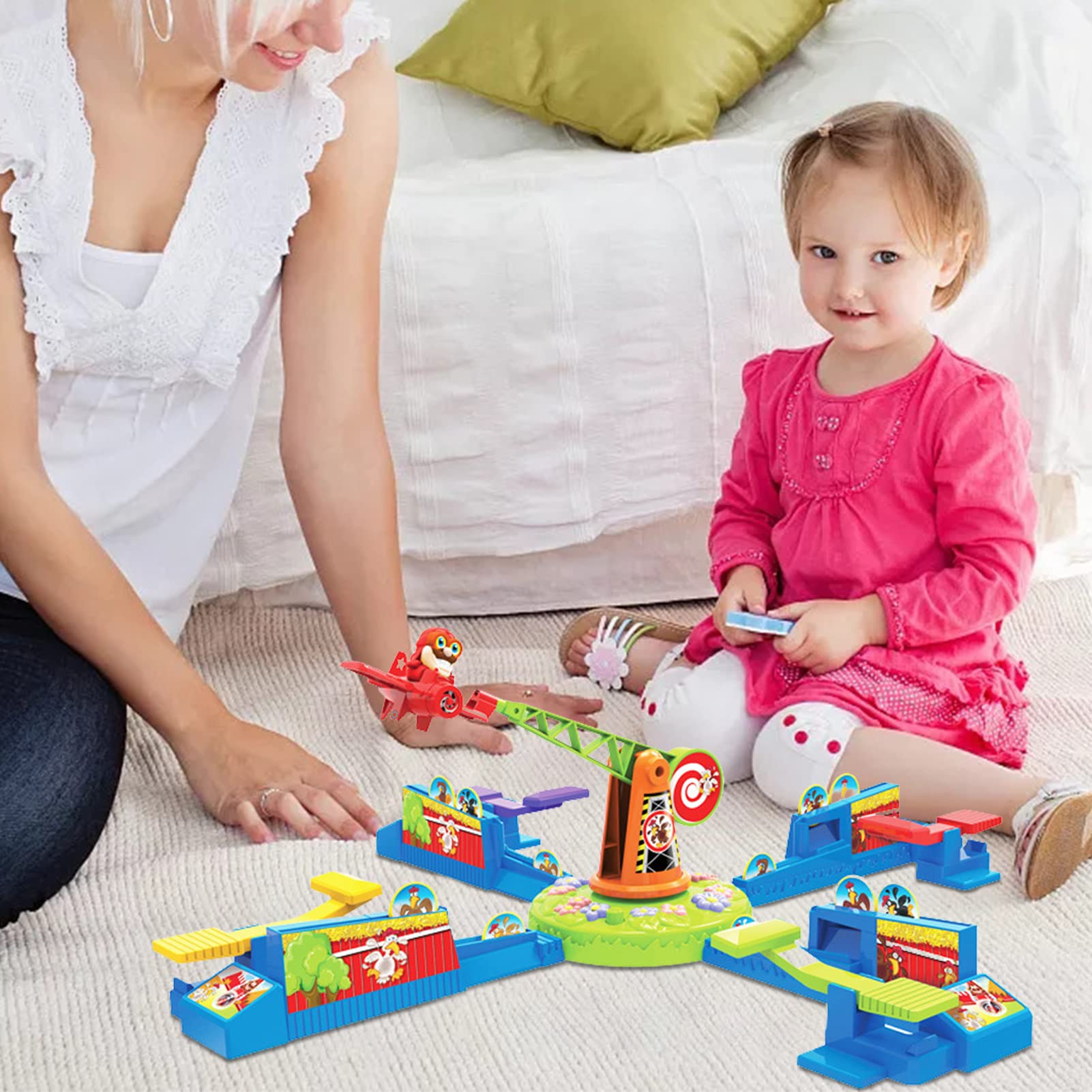Avion Jouet 'Vol Du Poulet' - Jeu Interactif Pour Enfants, Capture En Vol, Activités Plein Air