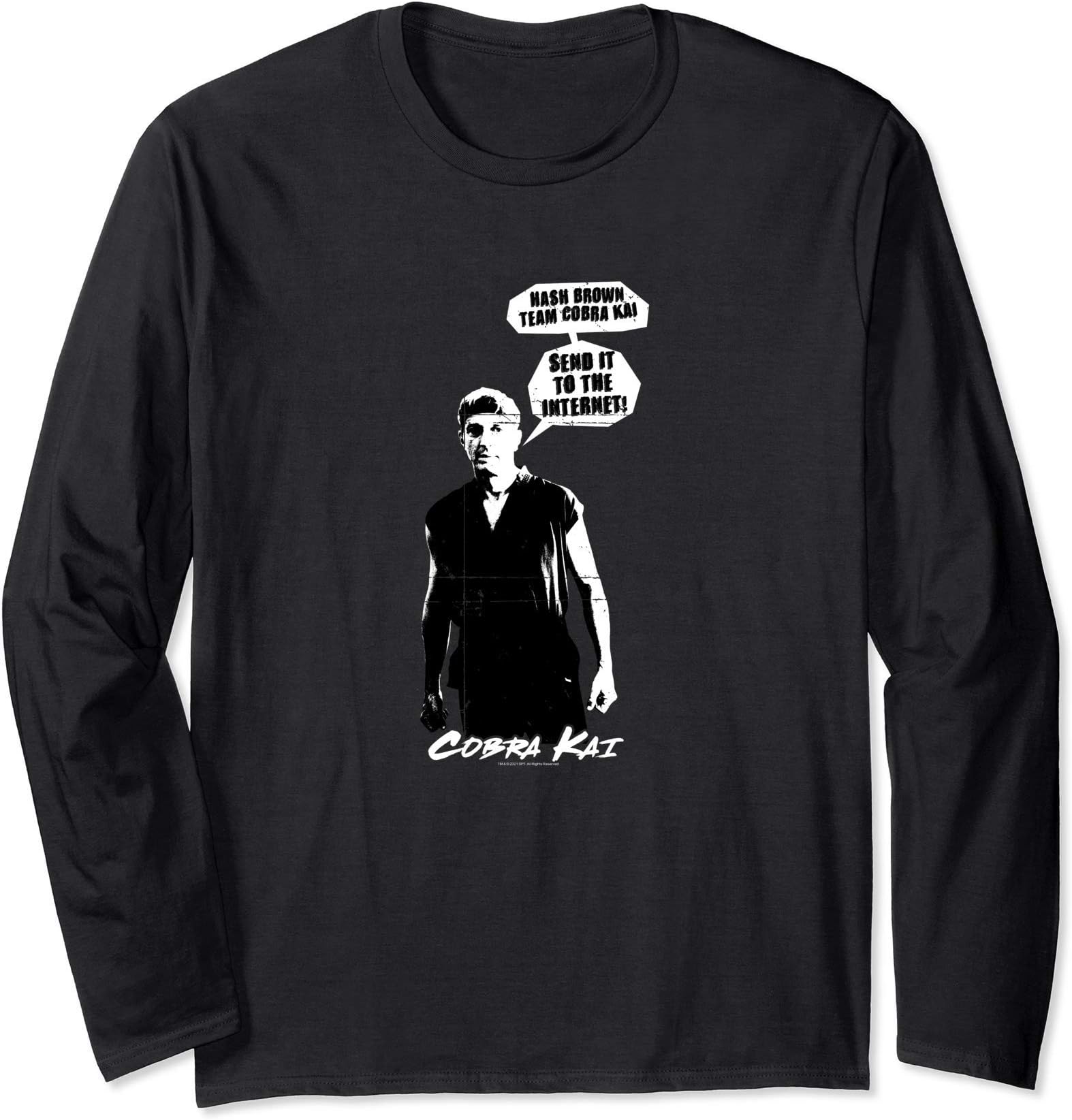 Johnny Hash Brown Team Cobra Kai Internet Long Sleeve T-Shirt