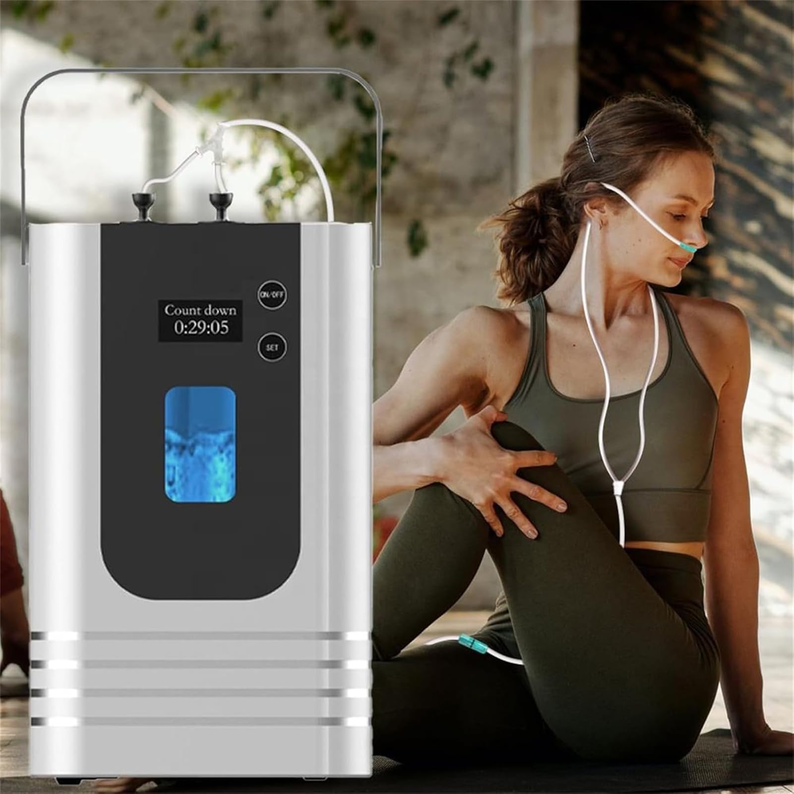 Amazon.co.jp : ASHLGQB ポータブル水素吸入器、99.99%高濃度