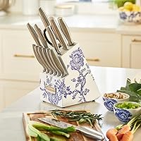 Vista 2 de Cuisinart Caskata Collection™ Juego de bloques de cubiertos de acero inoxidable con mango hueco, 15 piezas, C77SS-15PKCA