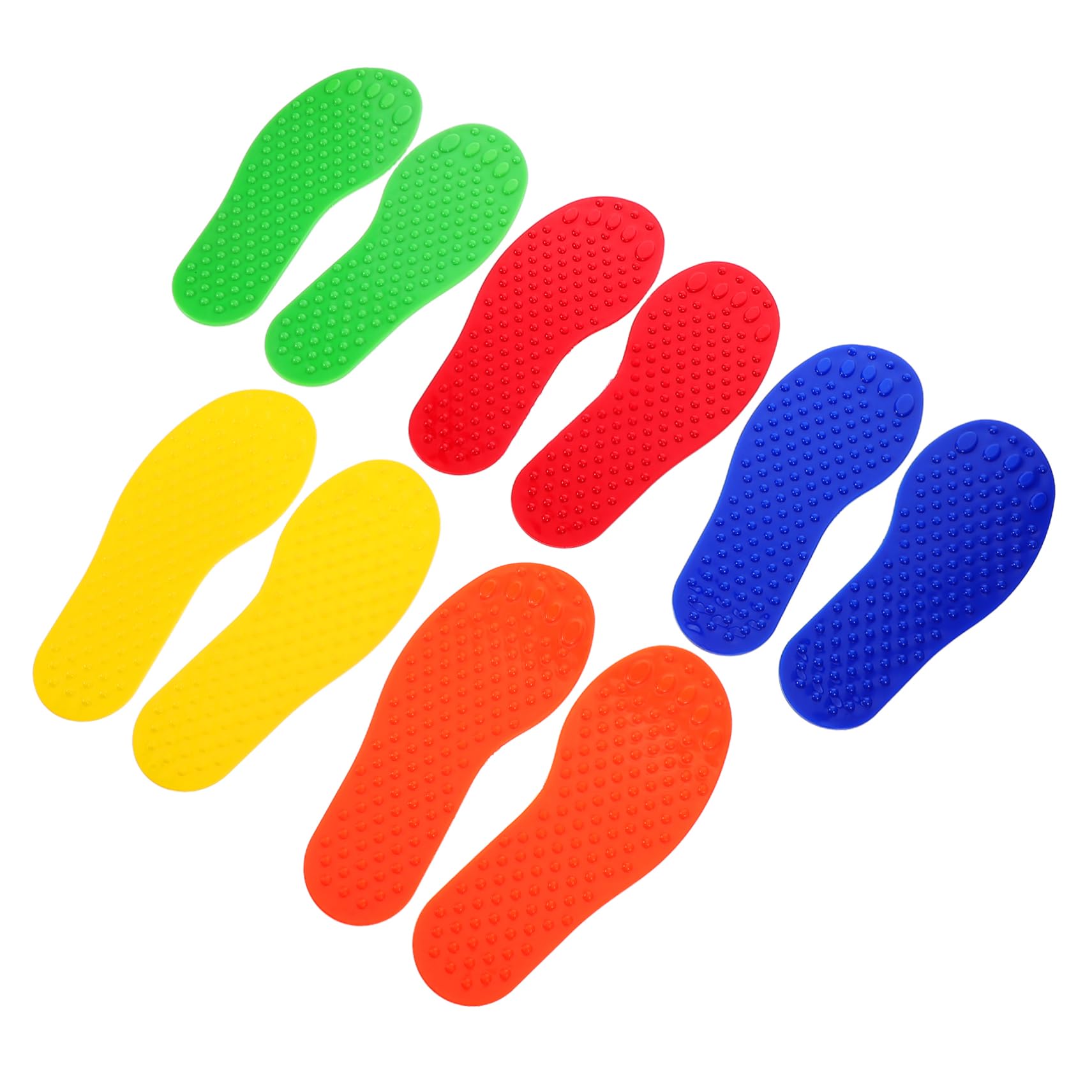 Abaodam 5pares Sensoriales Huellas Táctiles para Entrenamiento De Pies Juguetes Infantiles para Coordinación y Equilibrio Uso Interiores y Exteriores para Guarderías y Hogares