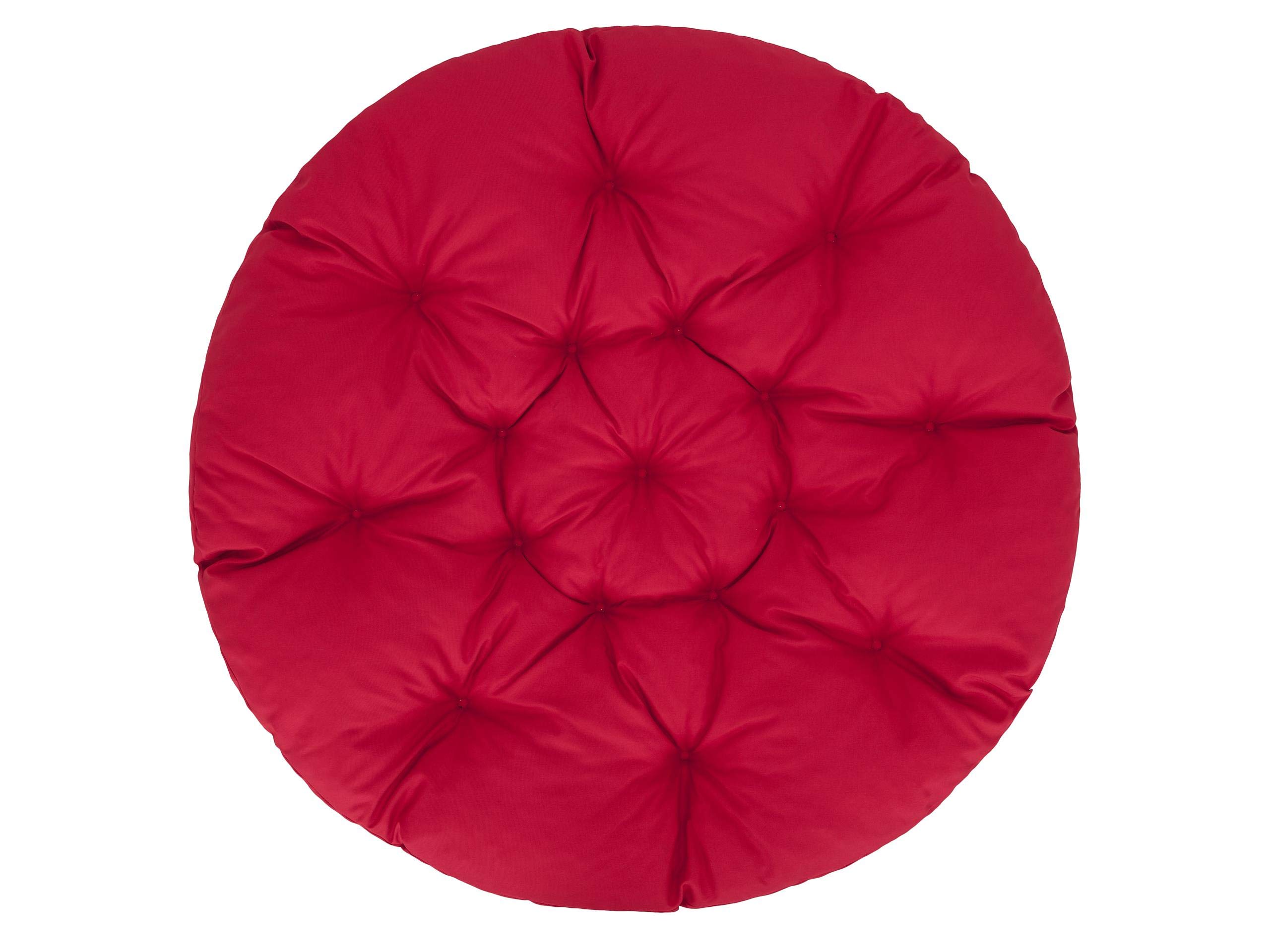 Kussens voor de papasan-stoel, kussen, papasan D-reservekussen van 114 cm, vloerkussen, gevuld zitkussen, kruipdeken, hangstoel, gemaakt in de EU, antraciet
