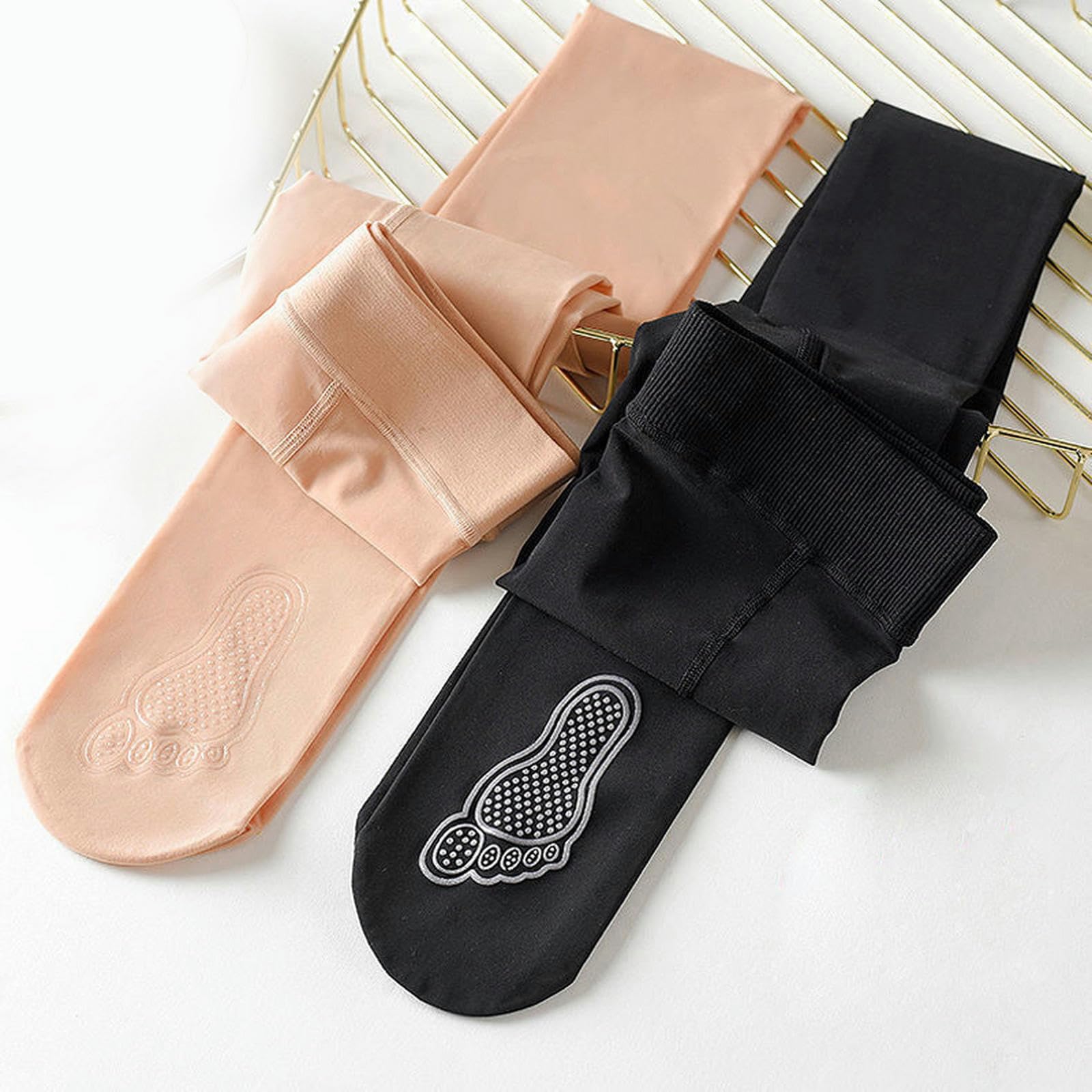 TEidea Legginsy termiczne damskie z wysokim stanem zimowe legginsy termiczne - rajstopy polarowe z podszewką ze sztucznego aksamitu