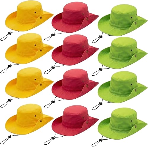 Fun Express 24" circ. Bright Color Polyester Sun Hats Assort