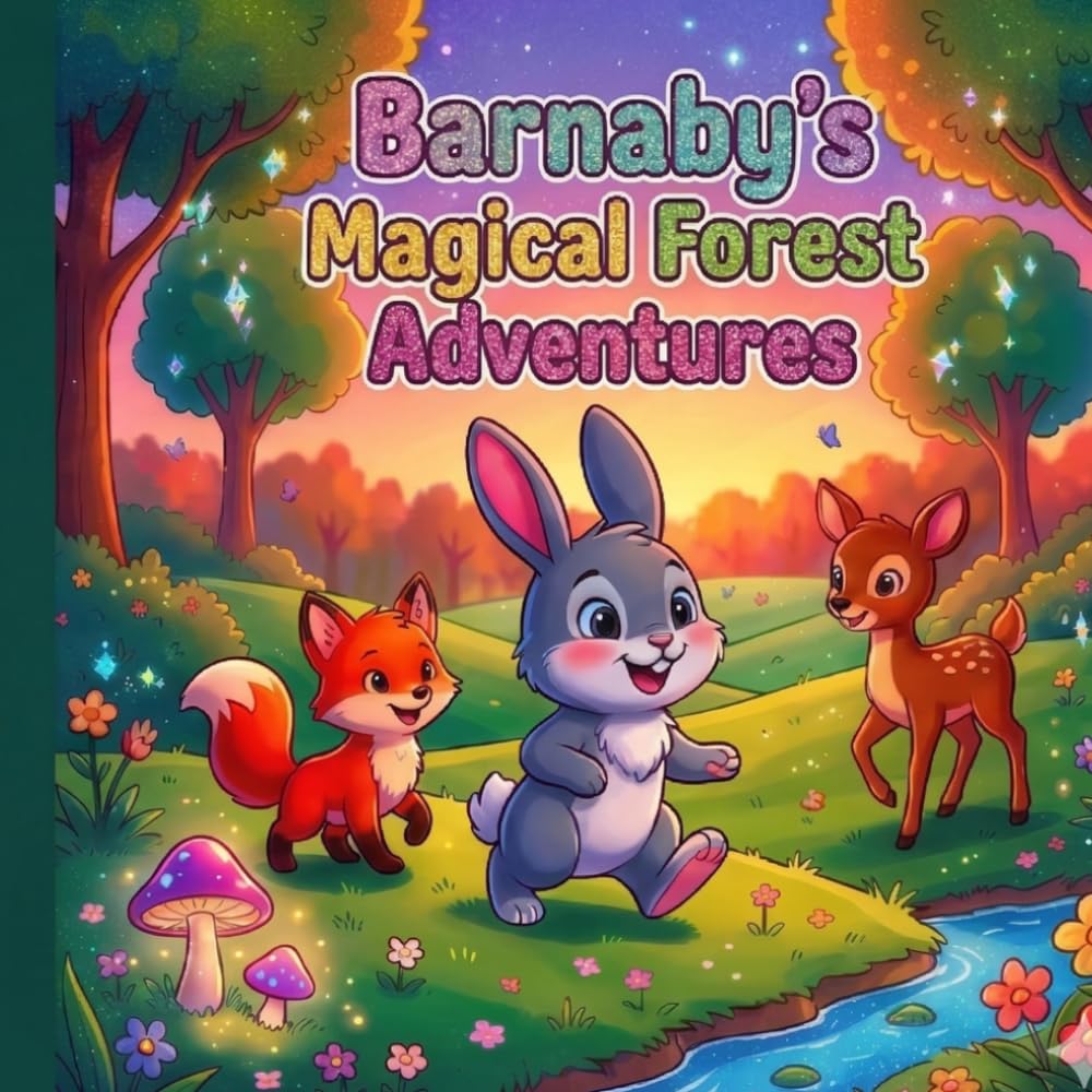 Barnaby’s Magical Forest Adventures: A Cute Animal Coloring Book for Kids: A Cute Animal Coloring Book for Kids Ages 3–8 | Fun, Easy & Relaxing Pages with Forest Friends