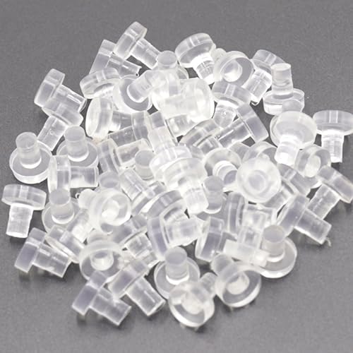 60 piezas de parachoques de mesa de vidrio antideslizante con vástago, agarres de goma transparente, espaciadores suaves y no adhesivos para mesa de disponible en Yaxa Peru