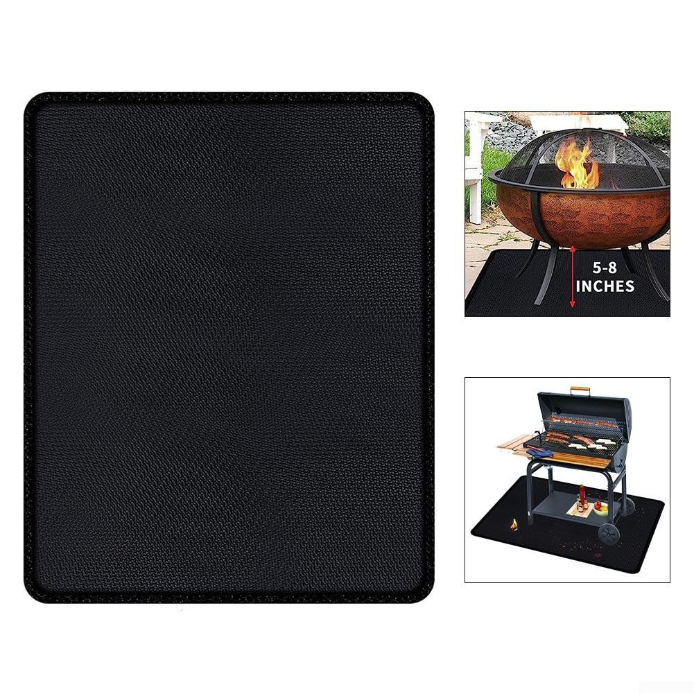 Tapis de barbecue d'extérieur en fibre de verre résistant à la chaleur, pliable, imperméable, résistant à la chaleur