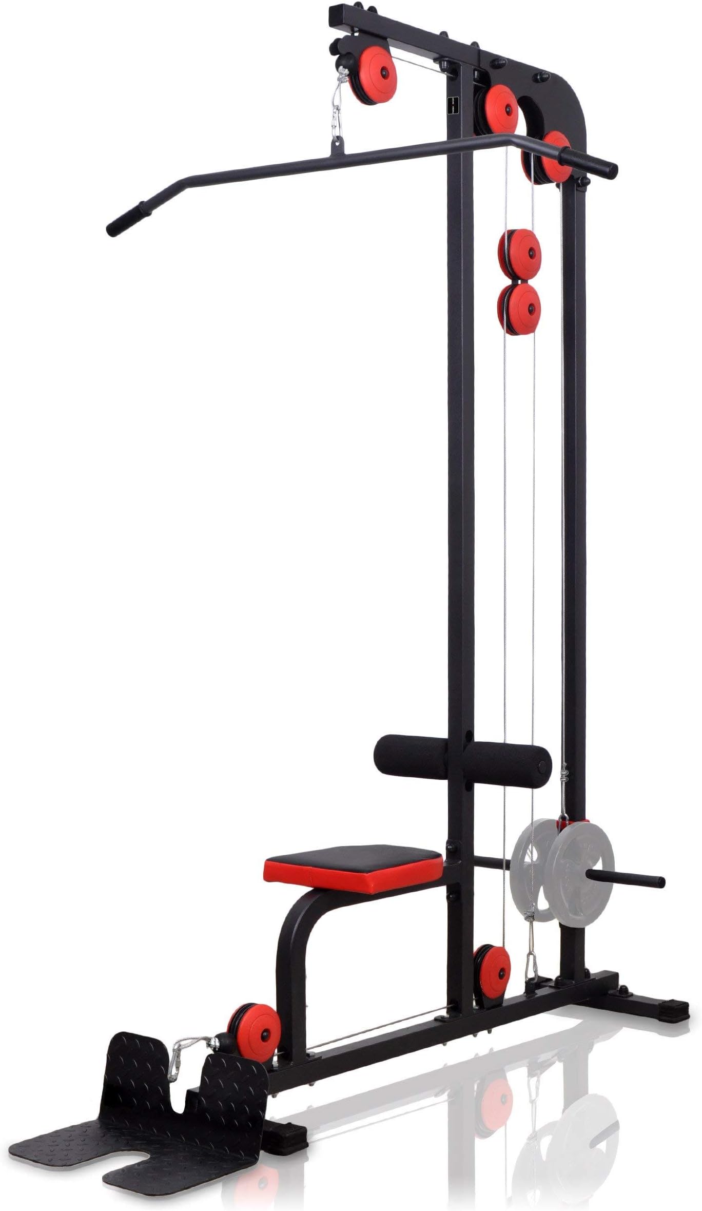 Marbo Sport freestanding lat pulldown station cable pull tower with seat MH-W106