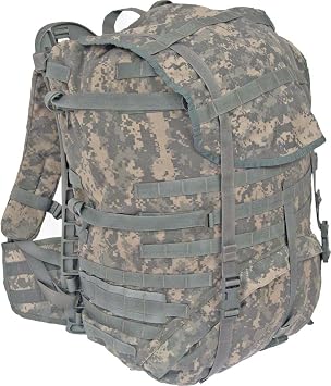 Previously Issued US G.I. Large ACU Rucksack Complete with Frame, Shoulder Straps, and Waist Belt | Adjustable Heavy-Duty Field Belt | Quick-Release Buckle | Genuine Military Spec