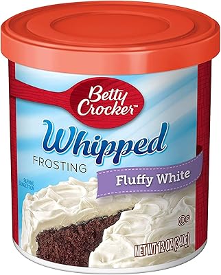 Betty Crocker, Ready-to-Serve, Soft Whipped Frosting, Fluffy White, 12-Ounce Tub (Pack of 3)