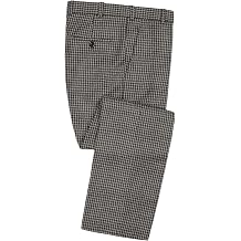 Wemaliyzd Vintage Houndstooth Pants for Men Relaxed Fit Elastic Waist