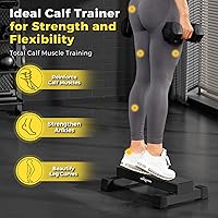 Vista 2 de Barra de elevación de pantorrillas mejorada para entrenamientos de gimnasio en casa, máquina de elevación de pantorrillas de pie para estiramiento