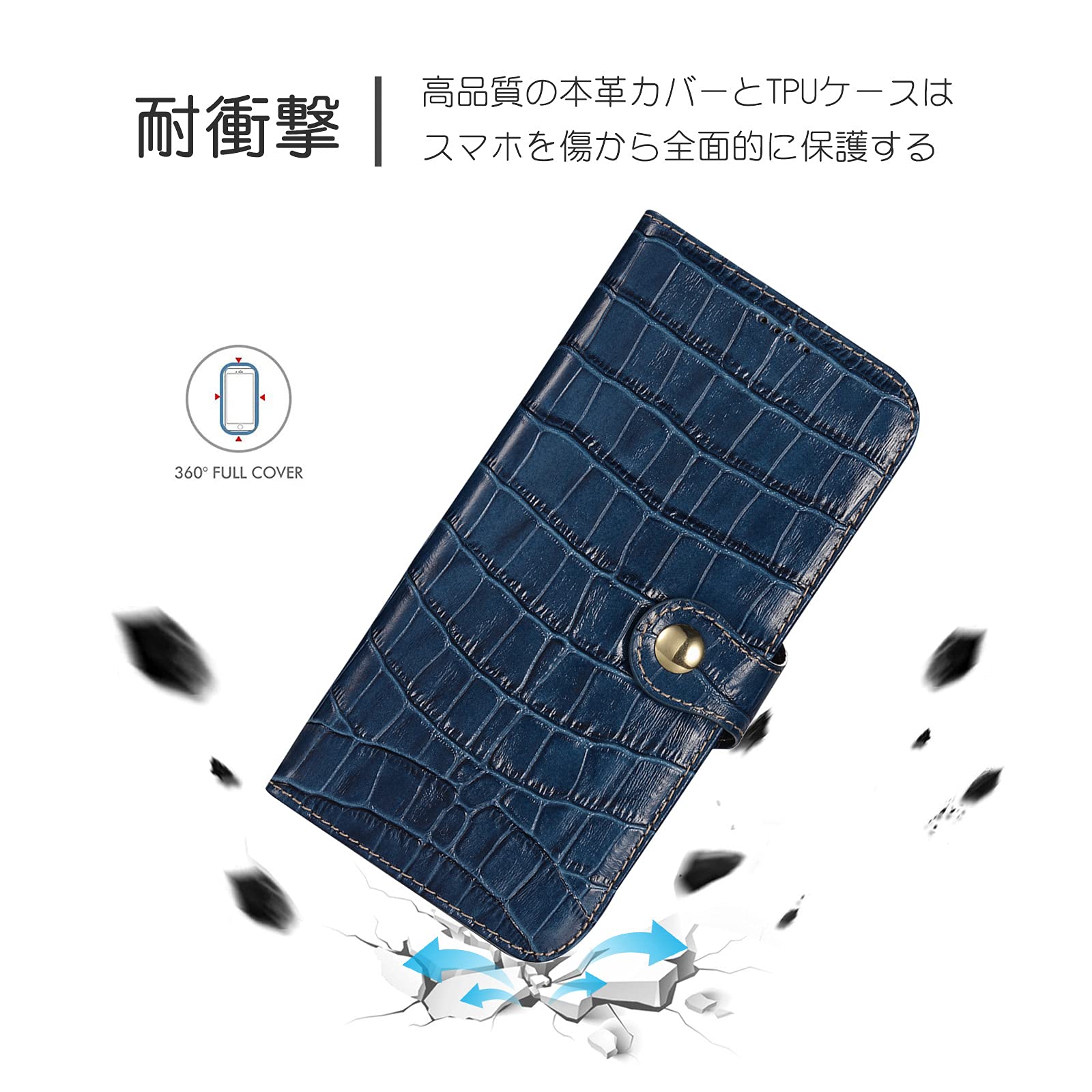 ♪　iPhone Pro Max 6.7インチ　ネイビー 手帳型 ネイビー iPhone13pro max 手帳型 ネイビー 6.7インチ