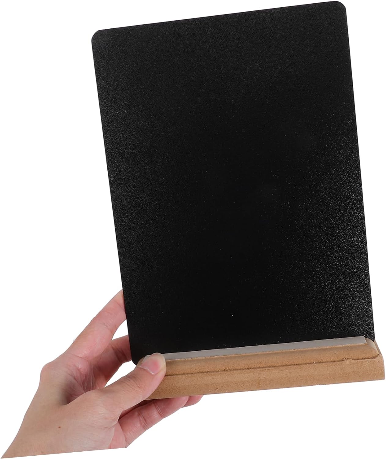 2 Pack Mini Chalkboard Sign with Wooden Base, Double Sided