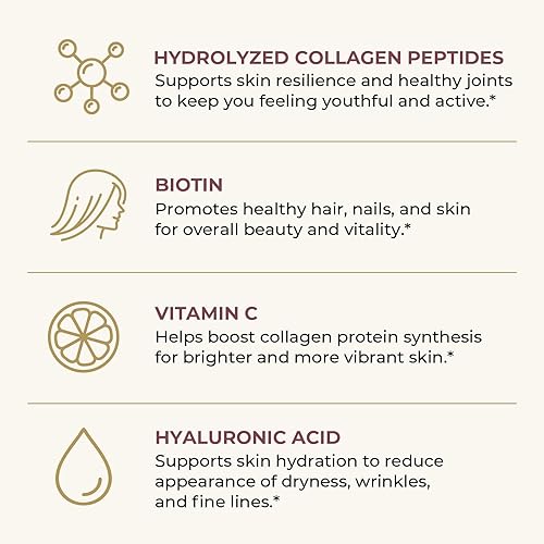 Miniatura 4 de Polvo de péptidos de colágeno múltiple tipo I, II, III, V, X Polvo de proteína de colágeno múltiple con ácido hialurónico, biotina, vitamina C