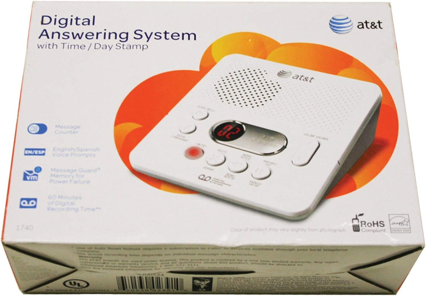 AT&T USB 1.0 GB 60 minutes Voice Recorder T 1740