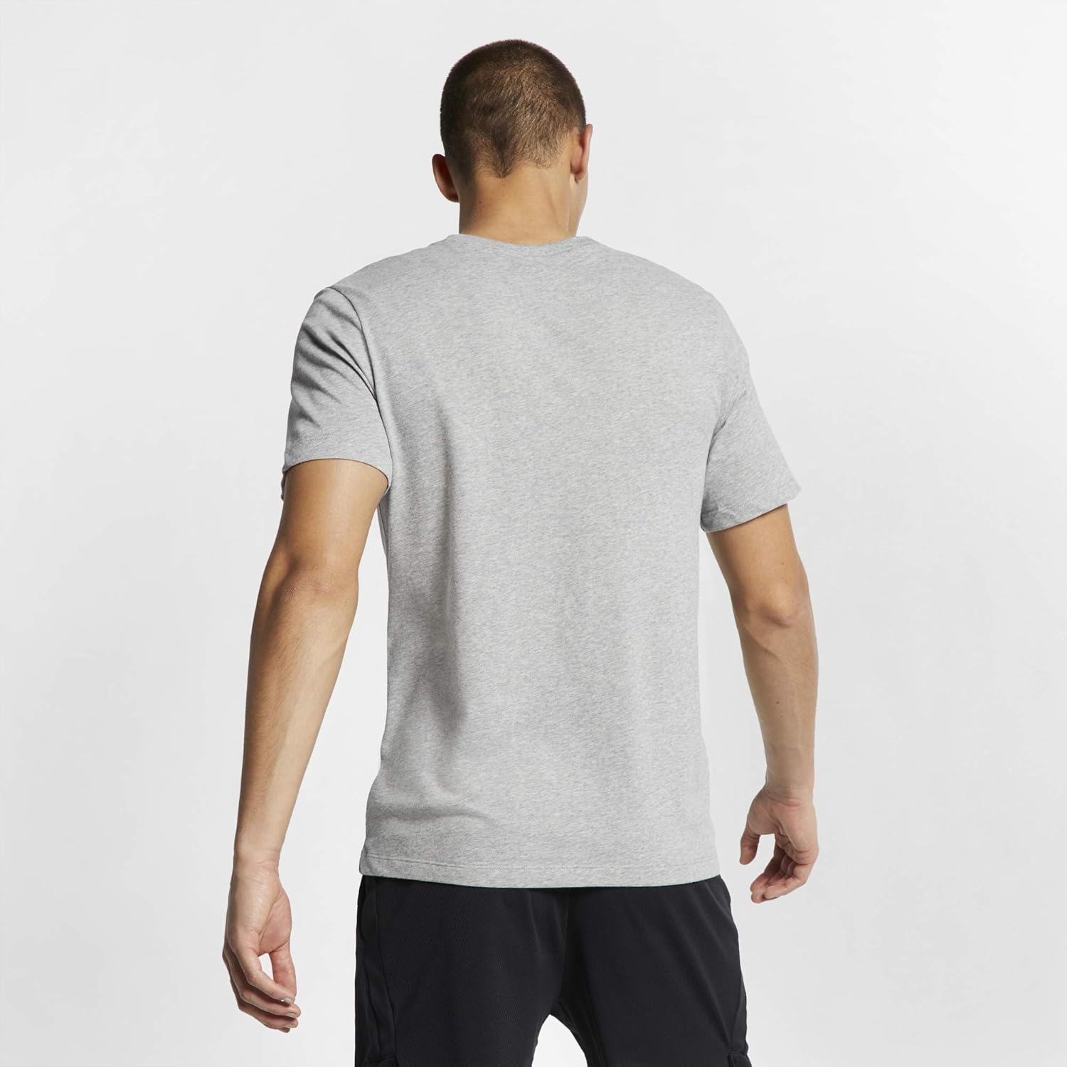 Nike mens Sportswear Swoosh T Shirt XX-Large Dark Grey Heather/Gunsmoke