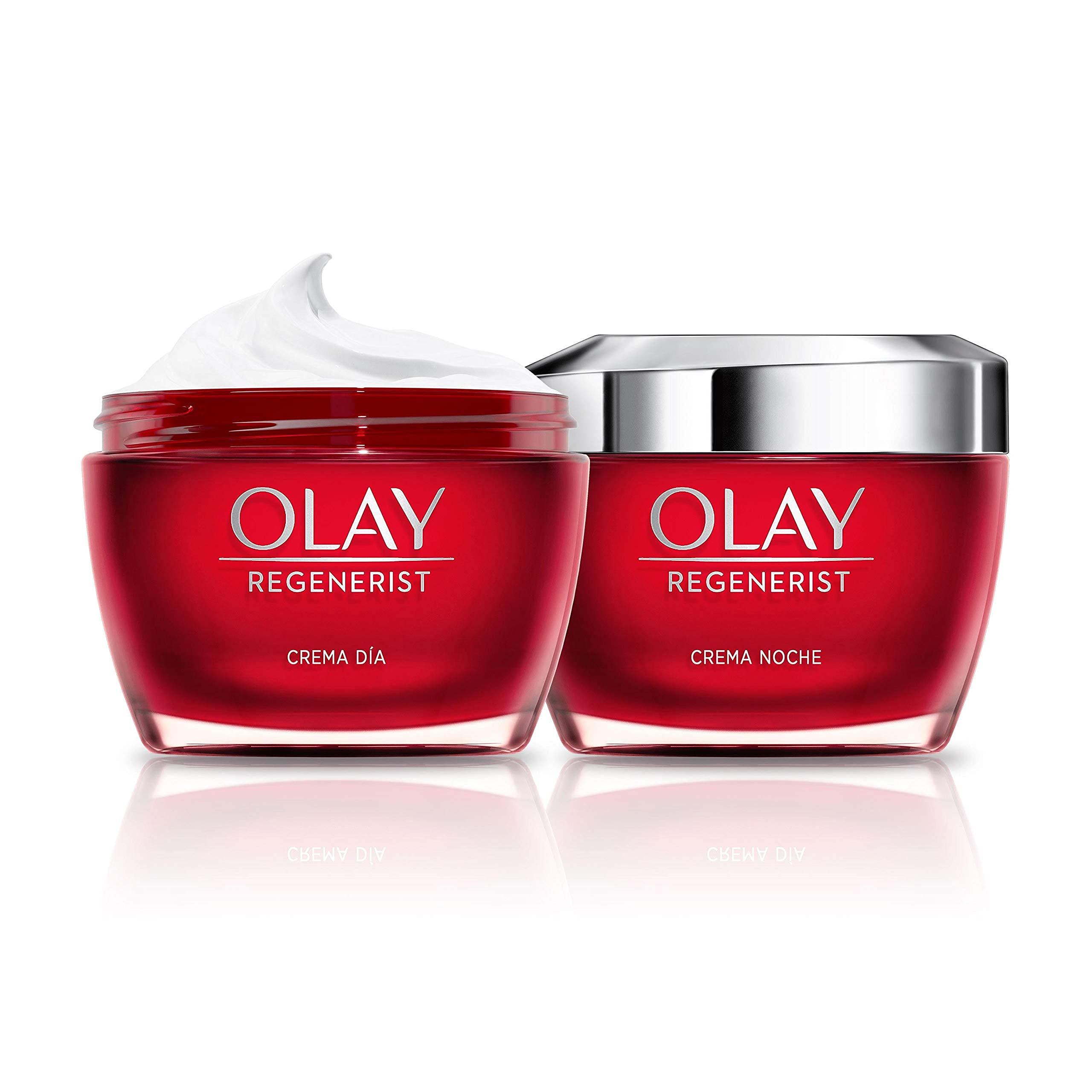 Olay Regenerist Tages-Gesichtscreme SPF30, 50 ml und Olay Regenerist Nachtcreme, 50 ml, 2 Stück, feuchtigkeitsspendend, Anti-Falten, straffende Cremes
