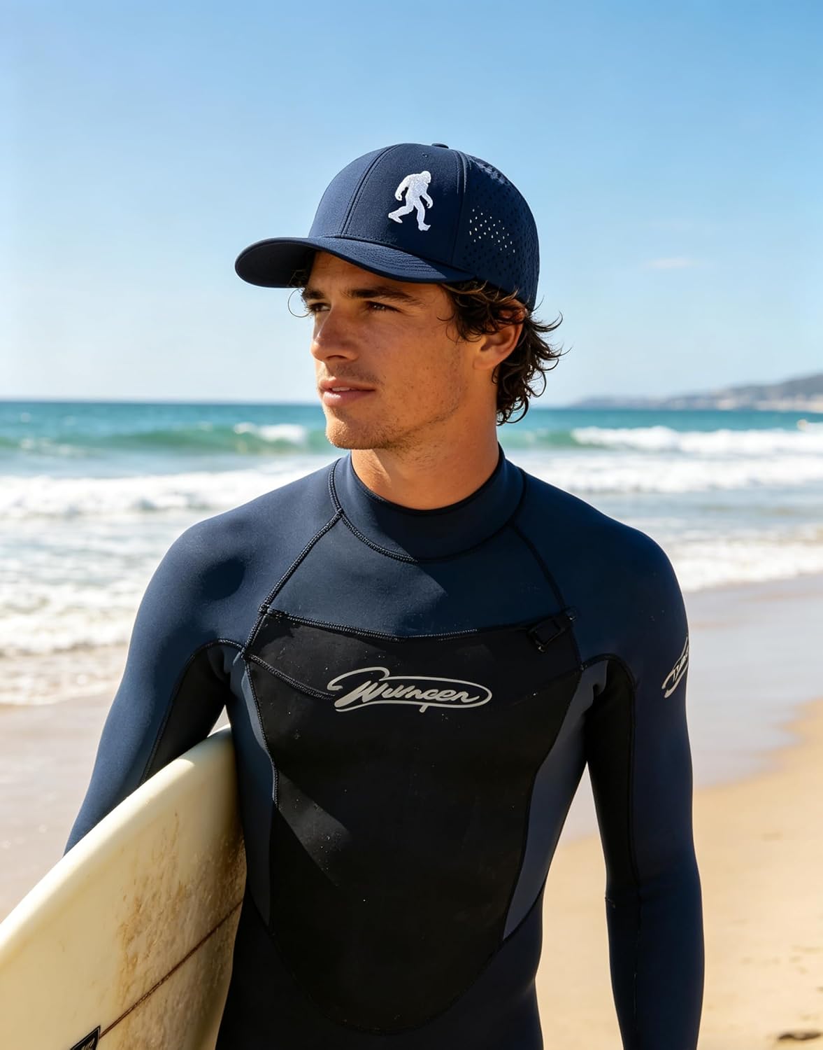 Embroidered Bigfoot Quick Dry Hats for Men and Women with Laser-Cut Mesh & Curved Brim