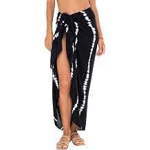 SHU-SHI Womens Sarong Pareo Cover Up Bathing suit Women Beach Wrap Long Pool Trip Resort Skirt
