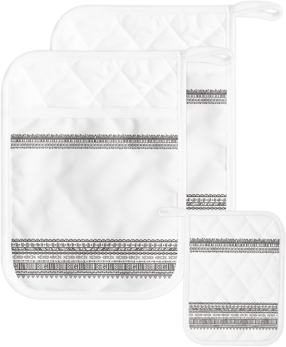 Pot Holders, Boho Pot Holder, Heat-Resistant Hot Pockets, Pot Holders for Kitchen, Hot Pads for Kitchen, Kitchen Accessories 5 Pcs Potholders