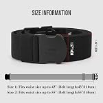 WHIPPY Mens Elastic Stretch Belt Unisex Adventure Web Belt for Women Men with Non-Metal Buckle Adjustable Belts