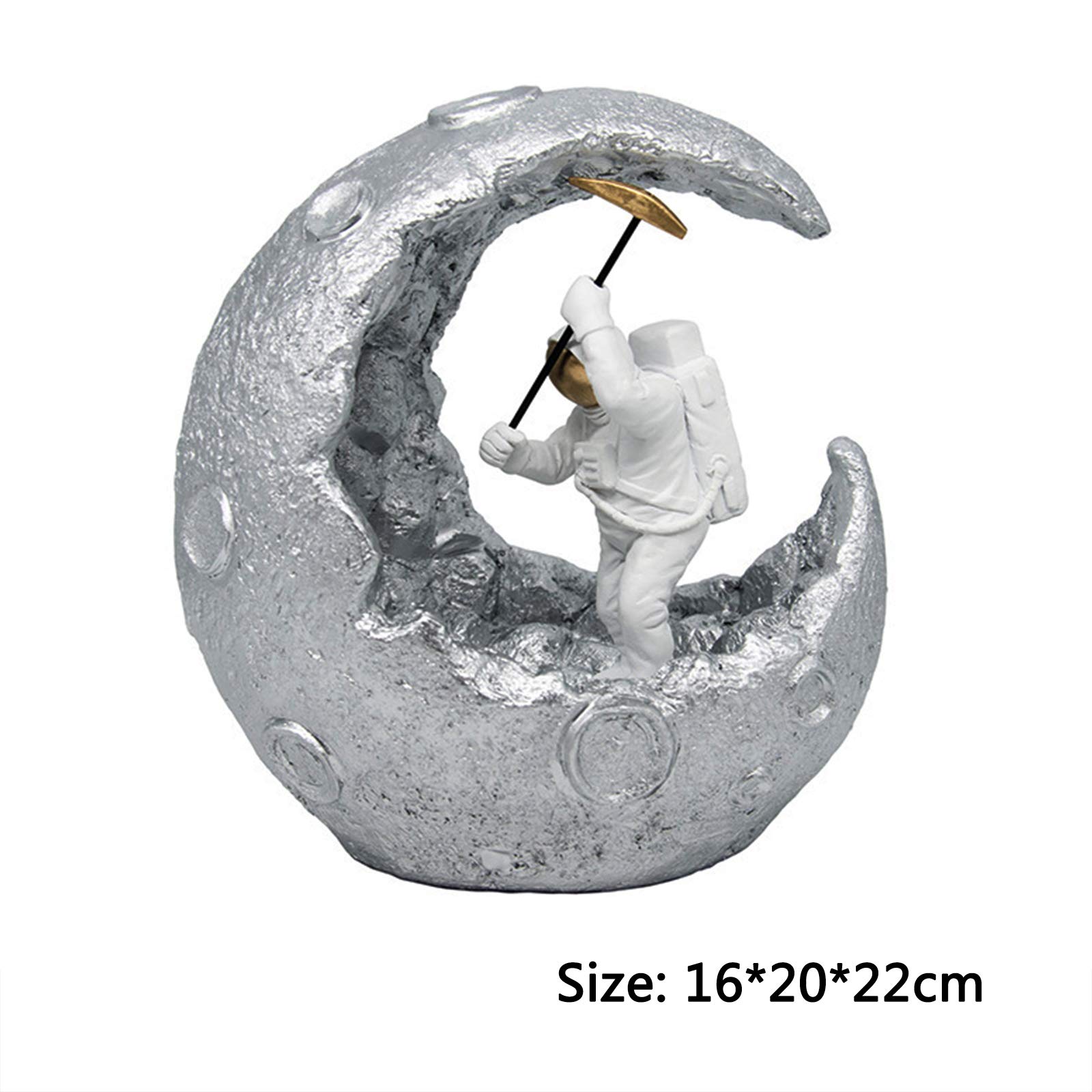 Figura decorativa de estatuas de astronauta, luz nocturna creativa para adornos de dormitorio, decoraciones temáticas de astronautas para regalo,