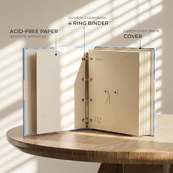 Document Organizer Binder for Important Papers & Passports, Cloud