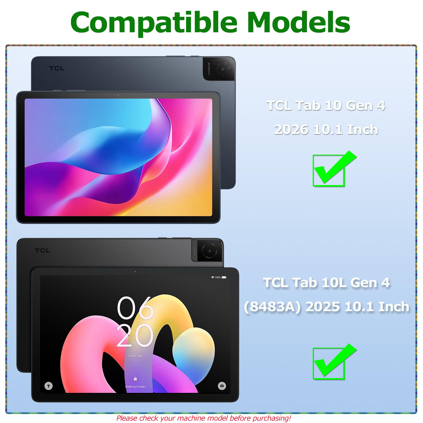 Amazon.co.jp: ATOOZ TCL TAB 10/10L Gen 4 タブレットケース 10.1