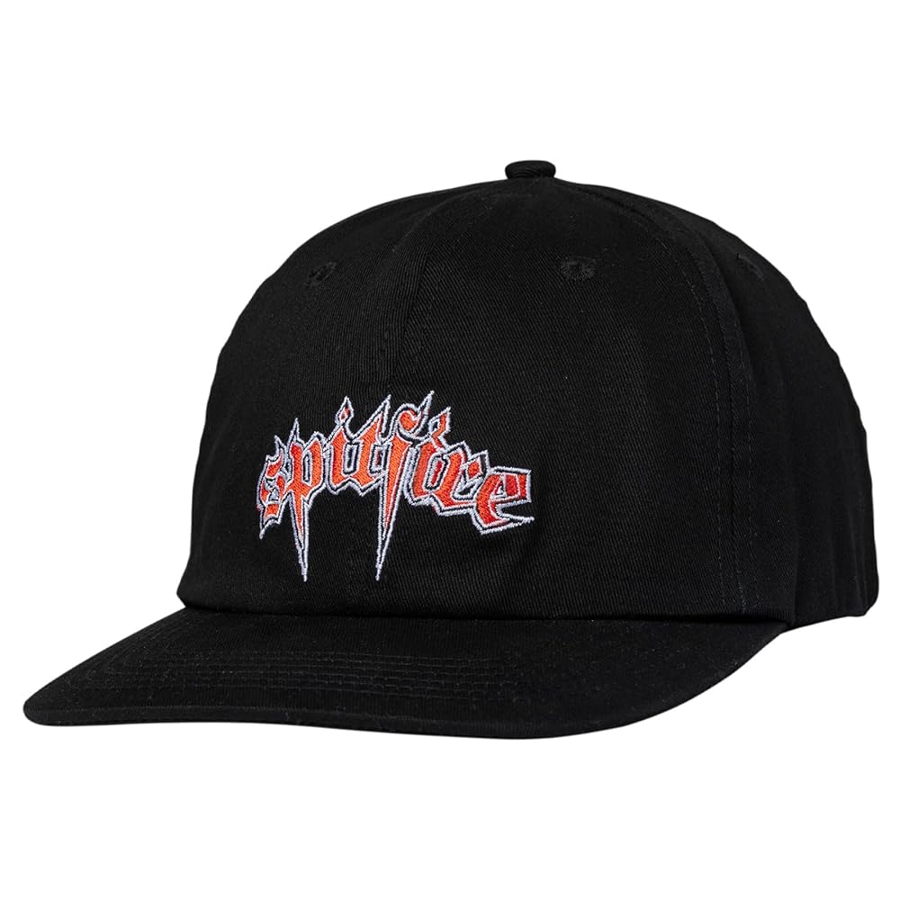 Spitfire Unisex Venom Adjustable Strapback Skate Hat, Black