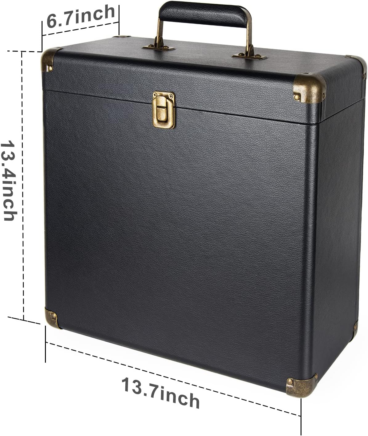 Exсluѕіvе Dіѕсоunt 90% Prісе Zbrqotl Vintage Vinyl Records Storage Retro Leather Portable Carrying Case for 30+ Records Albums