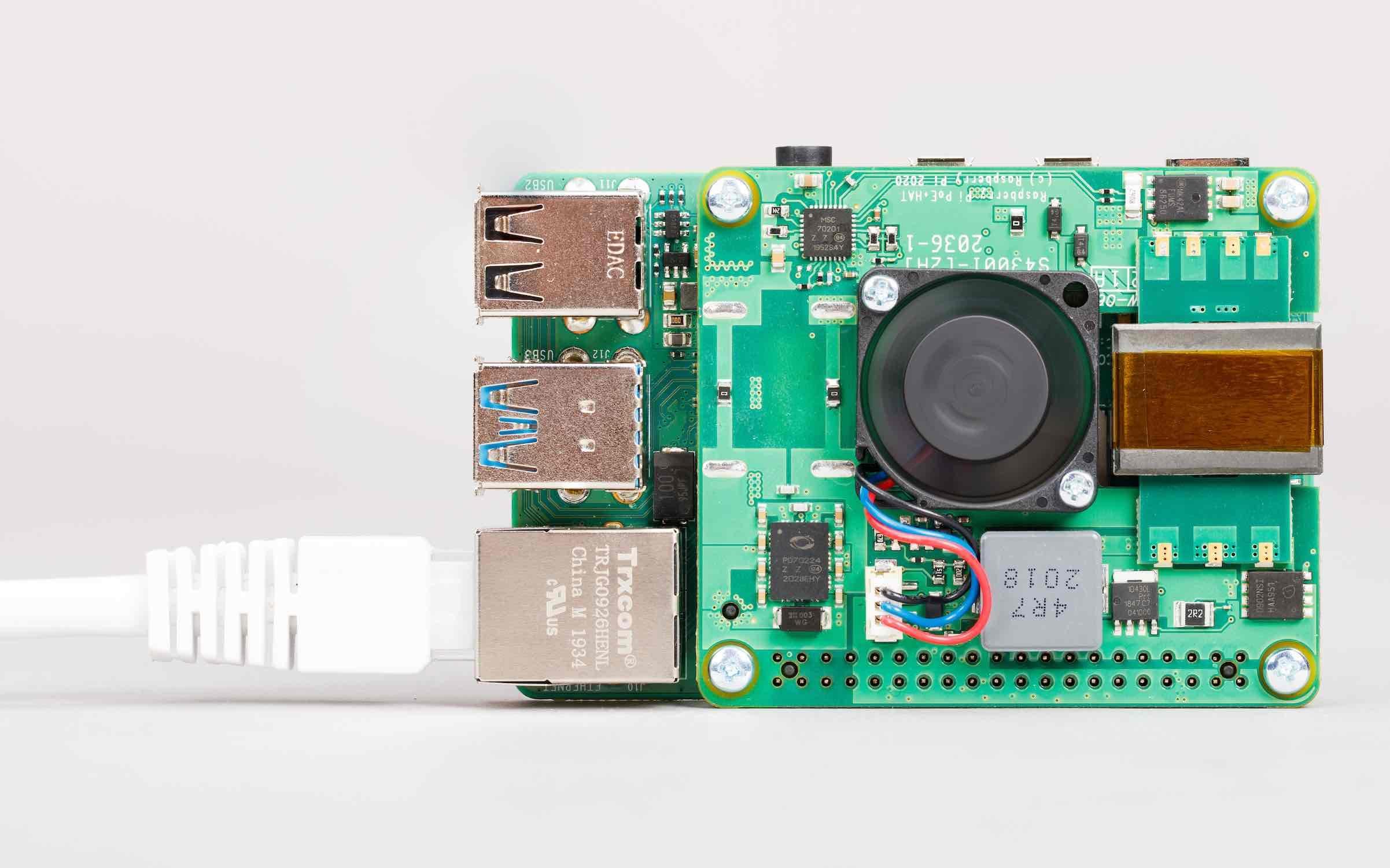 Raspberry Pi Raspberry Pi PoE+ HAT pour alimentation Ethernet
