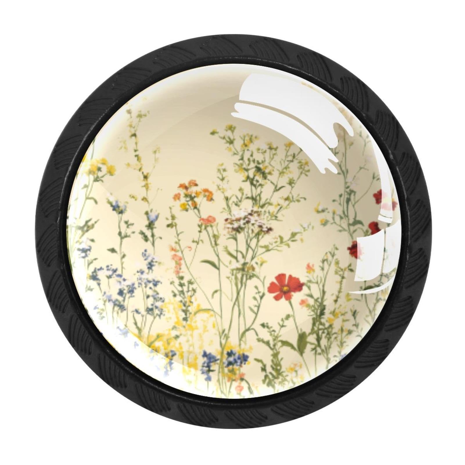 Boutons de porte en verre pour changer les poignées de commode et placards de cuisine