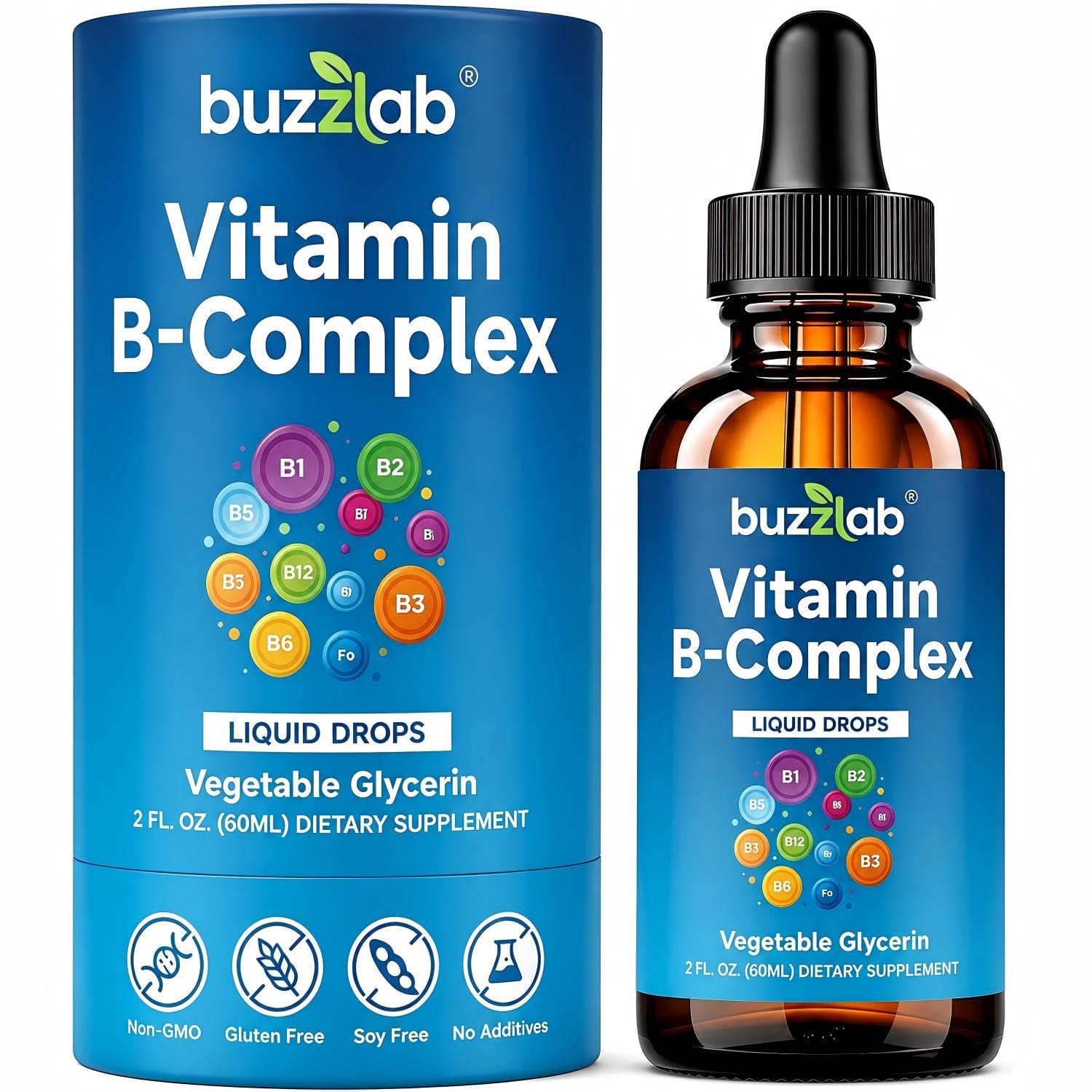 Methylated B-Complex Liquid Drops, Berry Vegan, 60 Serv