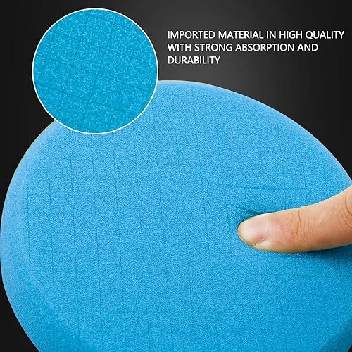 Miniatura 25 de Almohadilla amarilla de corte medio, almohadillas de pulido SPTA 3 piezas de cara de 6.5 pulgadas para placa de respaldo de 6 pulgadas, almohadillas