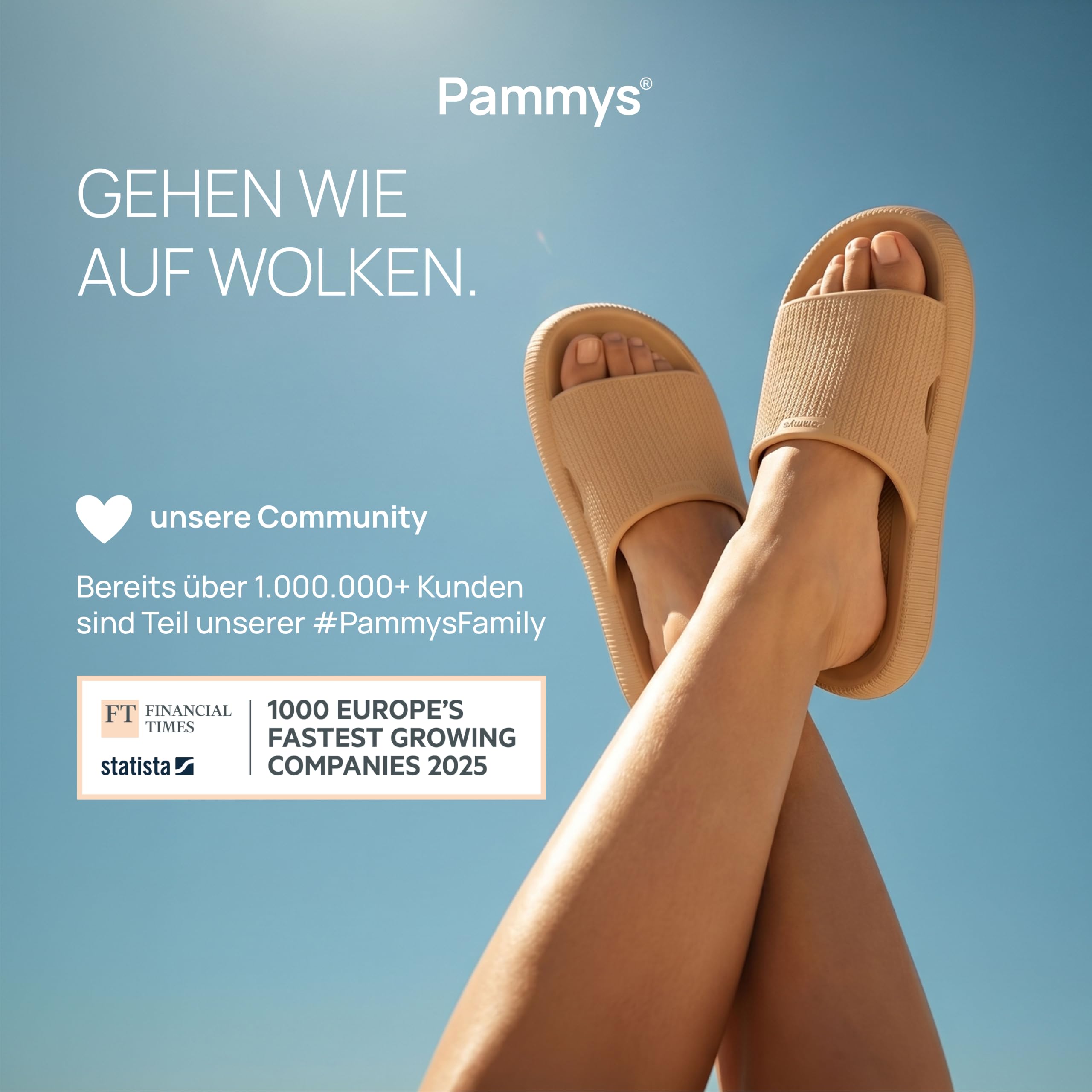 Originals Damen-Sandalen - Bequeme Sommer-Slides aus 100% EVA - Vegan & BPA-Frei - rutschfeste Badelatschen für Strand, Stadt, Garten & Pool - Toffee Cream - Größe 38/39