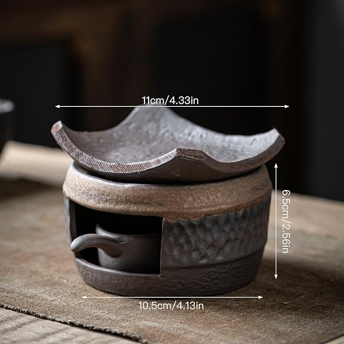 Lámpara Calentadora de Velas Cerámica, Difusor de Aromaterapia miniatura 3