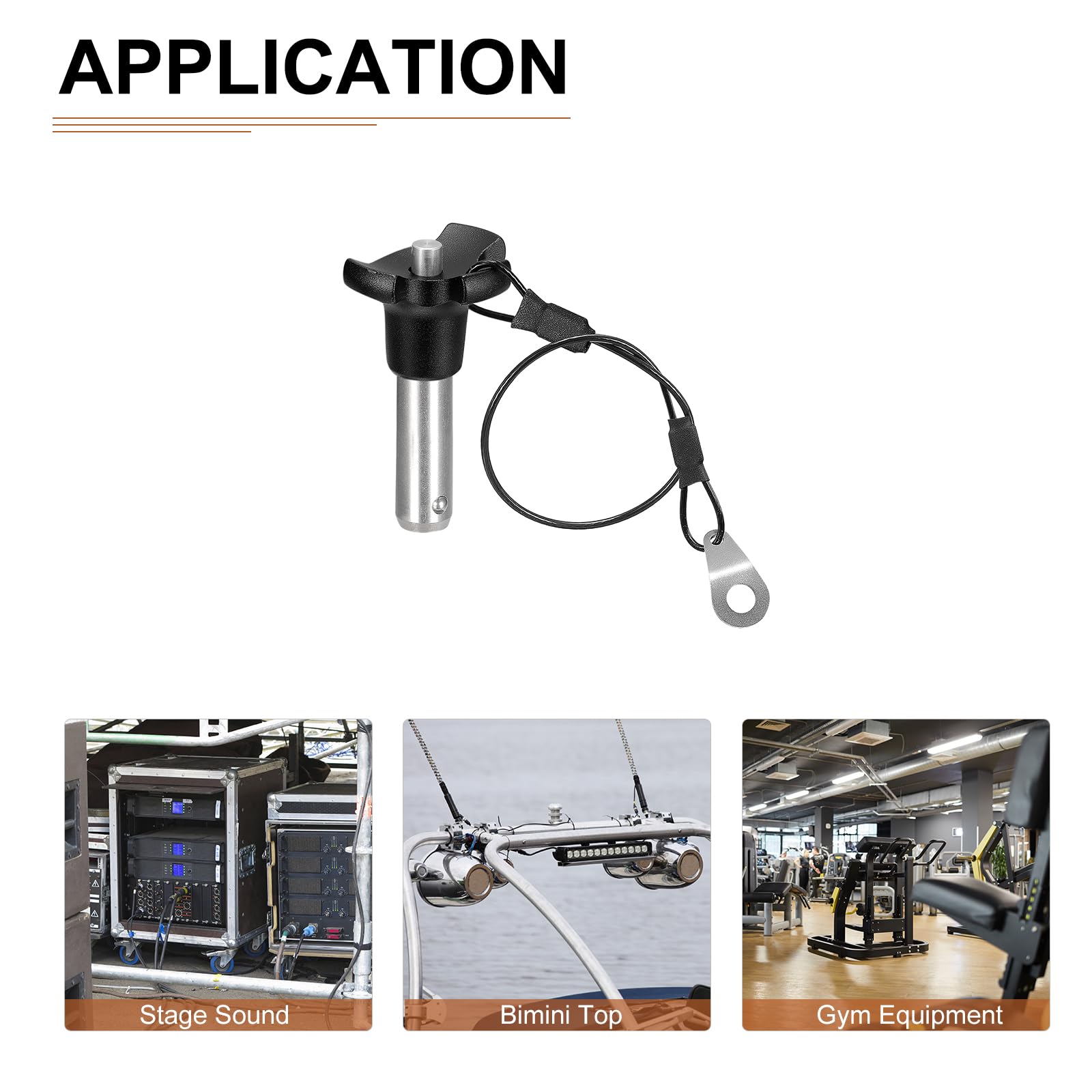 DTGN 12mmx28mm(DxL) Quick Release Pin, Good for Quickly Connecting Hooking Up Components - Image 4